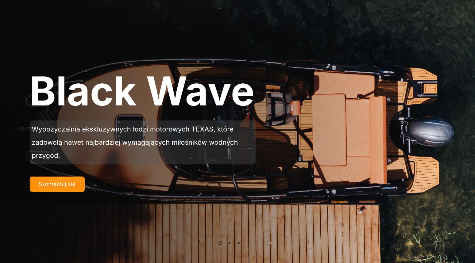 Boat rental company website with booking module