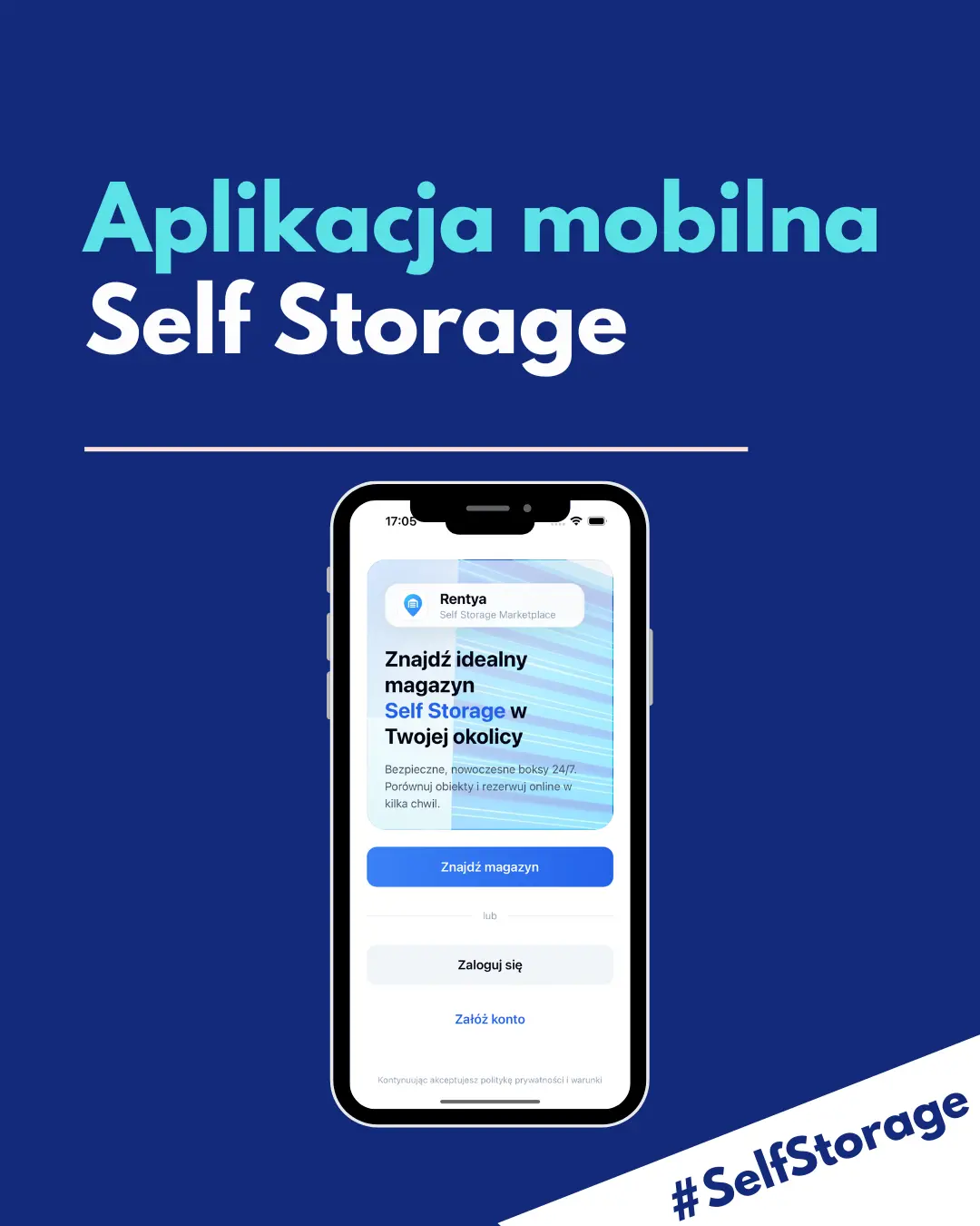 Self storage mobile app for searching and booking storage units